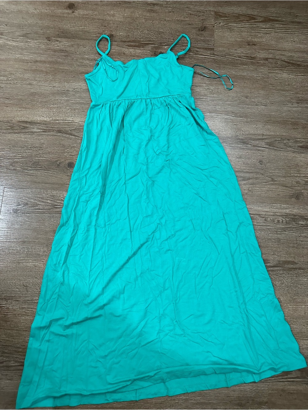Women's Teal Maxi Dress - Sleeveless Summer Dress
